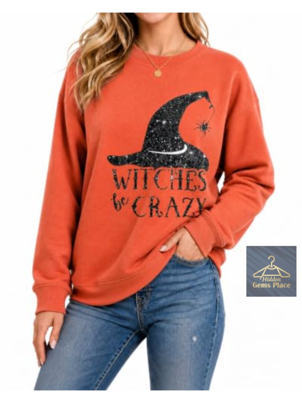 Cotton Blend Crew Neck Relaxed Fit Long Sleeve Christmas Sweatshirt Pullover